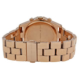 Marc Jacobs Henry Chronograph Rose Gold Dial Rose Gold Steel Strap Watch for Women - MBM3118
