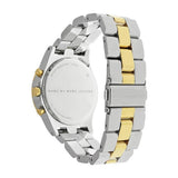 Marc Jacobs Henry Chronograph Silver Dial Two Tone Steel Strap Watch for Women - MBM3197