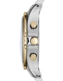 Marc Jacobs Henry Chronograph Silver Dial Two Tone Steel Strap Watch for Women - MBM3197