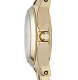 Marc Jacobs Henry Dinky Gold Dial Gold Steel Strap Watch for Women - MBM3199