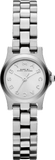 Marc Jacobs Henry Dinky Silver Dial Silver Steel Strap Watch for Women - MBM3198