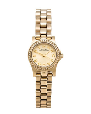 Marc Jacobs Henry Gold Dial Gold Steel Strap Watch for Women - MBM3277