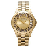 Marc Jacobs Henry Gold Dial Gold Steel Strap Watch for Women - MBM3292