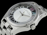 Marc Jacobs Henry Skeleton Silver Dial Silver Steel Strap Watch for Women - MBM3262