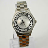 Marc Jacobs Henry Transparent Silver Dial Silver Steel Strap Watch for Women - MBM3337