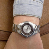 Marc Jacobs Henry White Dial Silver Steel Strap Watch for Women - MBM3291