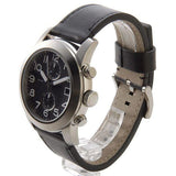 Marc Jacobs Larry Chronograph Black Dial Black Leather Strap Watch for Men - MBM5033