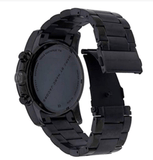 Marc Jacobs Larry Chronograph Black Dial Black Steel Strap Watch for Men - MBM8606