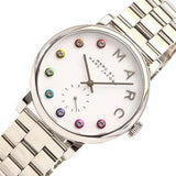 Marc Jacobs Marc White Dial Silver Steel Strap Watch for Women - MBM3420