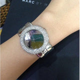 Marc Jacobs Marci Silver Dial Silver Steel Strap Watch for Women - MBM3190