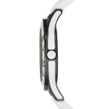 Marc Jacobs Miss Marc Flower White Dial White Silicone Strap Watch for Women - MBM5513