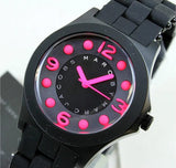Marc Jacobs Pelly Black Dial Black Silicone Strap Watch for Women - MBM2530