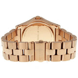 Marc Jacobs Rivera White Dial Rose Gold Steel Strap Watch for Women - MBM3135