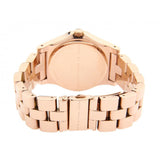Marc Jacobs Rivera White Dial Rose Gold Steel Strap Watch for Women - MBM3138