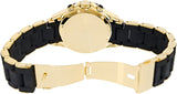 Marc Jacobs Rock Chronograph Black Dial Black Silicone Strap Watch for Women - MBM2598