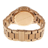 Marc Jacobs Rock Chronograph Rose Gold Dial Rose Gold Steel Strap Watch for Women - MBM3156
