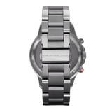 Marc Jacobs Rock Chronograph Silver Dial Silver Steel Strap Watch for Men - MBM5028