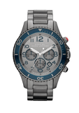 Marc Jacobs Rock Chronograph Silver Dial Silver Steel Strap Watch for Men - MBM5028