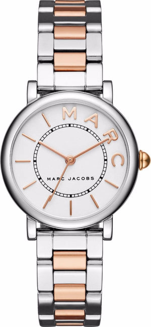 Marc Jacobs Roxy Silver Dial Two Tone Steel Strap Watch for Women - MJ3551