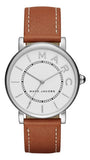 Marc Jacobs Roxy White Dial Brown Leather Strap Watch for Women - MJ1571