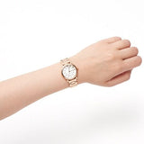 Marc Jacobs Roxy White Dial Rose Gold Steel Strap Watch for Women - MJ3527