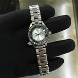 Marc Jacobs Tether Transparent Silver Dial Silver Steel Strap Watch for Women - MBM3416