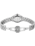Marc Jacobs Tether Transparent Silver Dial Silver Steel Strap Watch for Women - MBM3416