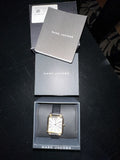 Marc Jacobs Vic Silver Dial Black Leather Strap Watch for Women - MJ1437