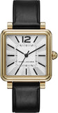 Marc Jacobs Vic Silver Dial Black Leather Strap Watch for Women - MJ1437