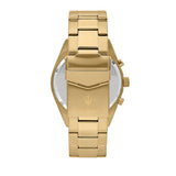Maserati Competizione Chronograph Blue Dial Gold Steel Strap Watch For Men - R8853100026