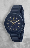 Maserati Guilloche Blue Edition 42mm Stainless Steel Watch For Men - R8853141001