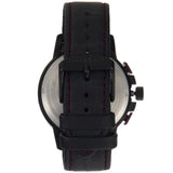 Maserati Ingegno Chronograph Black Dial Black Leather Strap Watch For Men - R8871619003