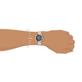 Maserati Ingegno Chronograph Blue Dial Two Tone Steel Strap Watch for Men - R8873619002
