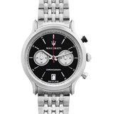 Maserati Legend Chronograph Black Dial Stainless Steel Watch For Men - R8873638001