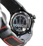 Maserati Potenza 3H STR Black Dial 42mm Leather Strap Watch For Men - R8851108010