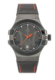 Maserati Potenza 3H STR Black Dial 42mm Leather Strap Watch For Men - R8851108010