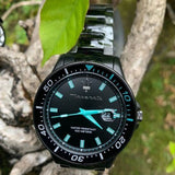 Maserati SFIDA Aqua Edition Analog Black Dial Black Steel Strap Watch For Men - R8853144001