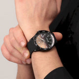 Maserati SFIDA Quartz Black Dial Black Rubber Strap Watch For Men - R8851140001