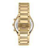 Maserati Stile 45mm Chronograph Black Dial Gold Steel Strap Watch For Men - R8873642001