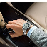 Maserati Successo Chronograph Silver Dial Silver Steel Strap Watch For Men - R8873621006