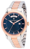 Maserati Tradizione Blue Dial Two Tone Steel Strap Watch For Men - R8853125001