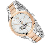 Maserati Traguardo Automatic White Dial Two Tone Steel Strap Watch For Men - R8823112001