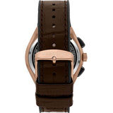 Maserati Triconic Chronograph Grey Dial Brown Leather Strap Watch For Men - R8871639003