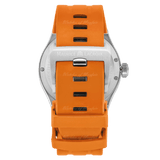 Maurice Lacroix Aikon Limited Edition Automatic Date Orange Dial Silver Steel Strap Watch For Men - AI6008-SS00F-530-1