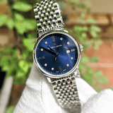 Maurice Lacroix Eliros Diamonds Blue Dial Silver Steel Strap Watch For Women - EL1094-SS002-450-1
