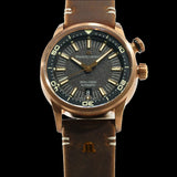 Maurice Lacroix Pontos S Diver Automatic Black Dial Brown Leather Strap Watch For Men - PT6248-BRZ01-330-2