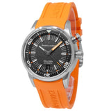 Maurice Lacroix Pontos S Diver Black Dial Orange Rubber Strap Watch For Men - PT6248-SS00L-330-J