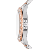 Michael Kors Everest Three Hand Rose Gold Dial Two Tone Steel Strap Watch For Women - MK7402