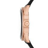 Michael Kors Jessa Quartz Black Dial Black Silicone Strap Watch For Women - MK7266