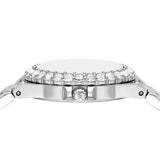 Michael Kors Lennox Three-Hand Blue Dial Silver Steel Strap Watch For Women - MK7397